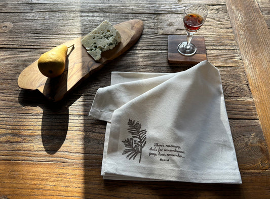 Organic Cotton Napkin Set: Ophelia (Willow and Rosemary)