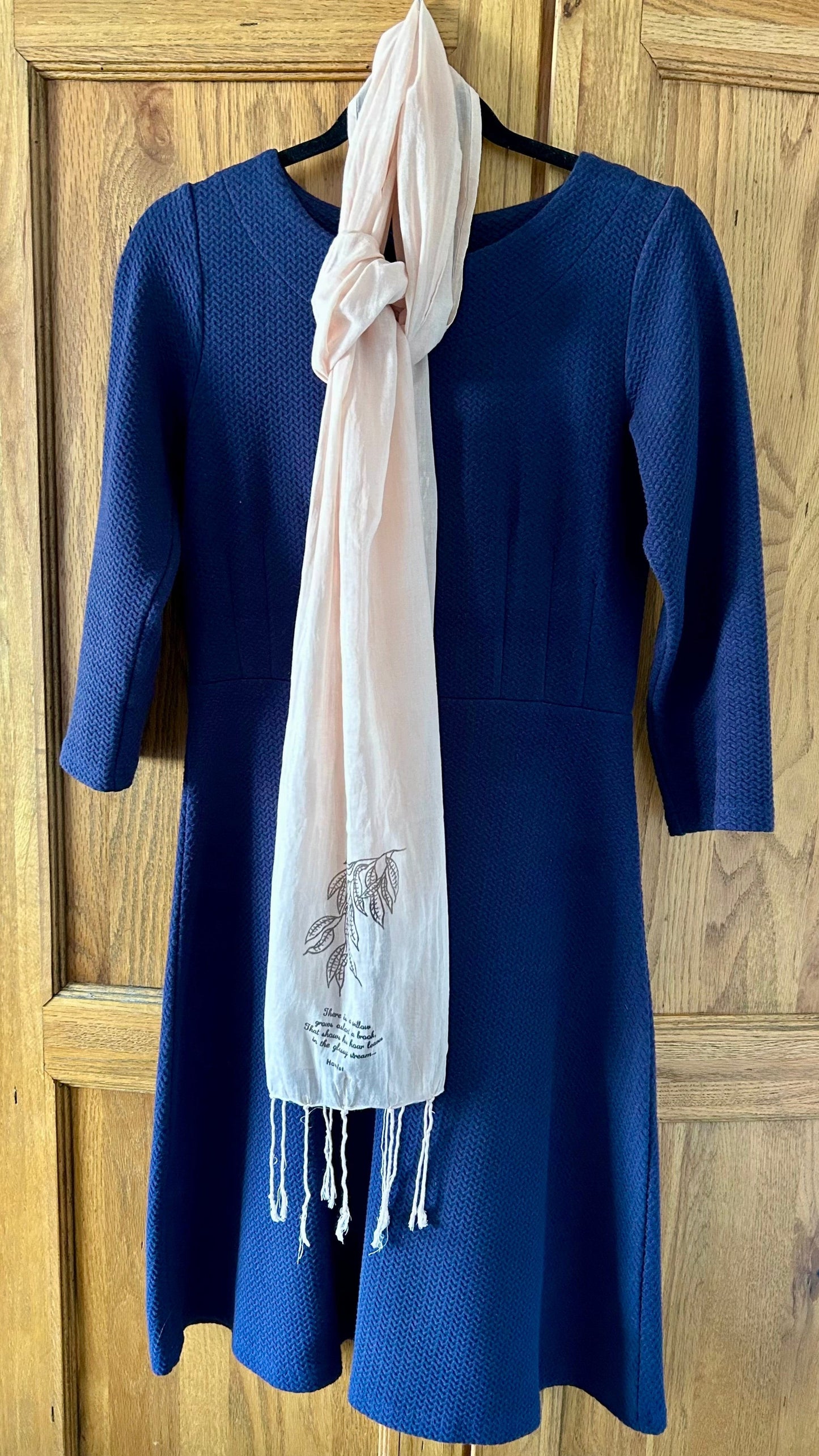 Naturally Dyed Organic Cotton Scarf: Willow