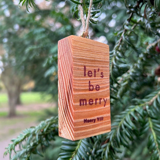 Wooden Hanging Christmas Decoration: Douglas Fir