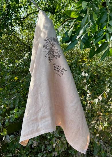 Naturally Dyed Gift Wrapping Cloth: Hawthorn