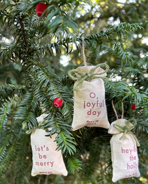 Trio of Hanging Christmas Sacks